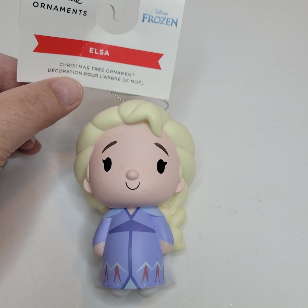 2025 Hallmark Disney Christmas Elsa Ornament Plastic - Frozen Holiday NEW Anna